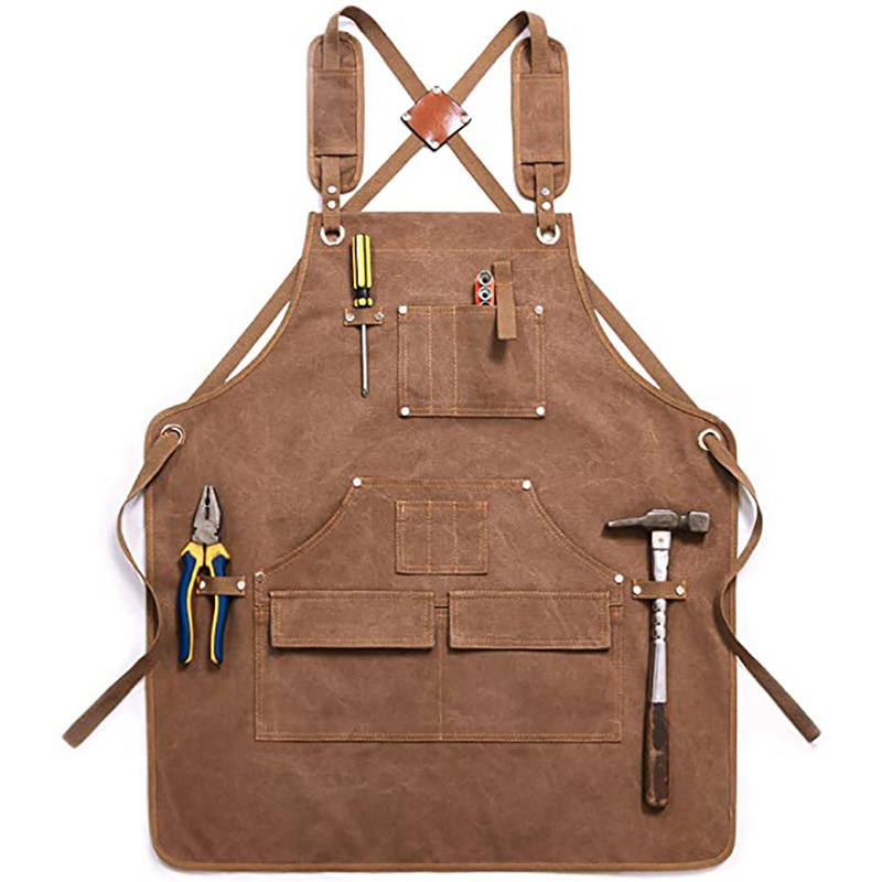 Gardening Tools Logo - Schort van verdikt canvas met aangepast
