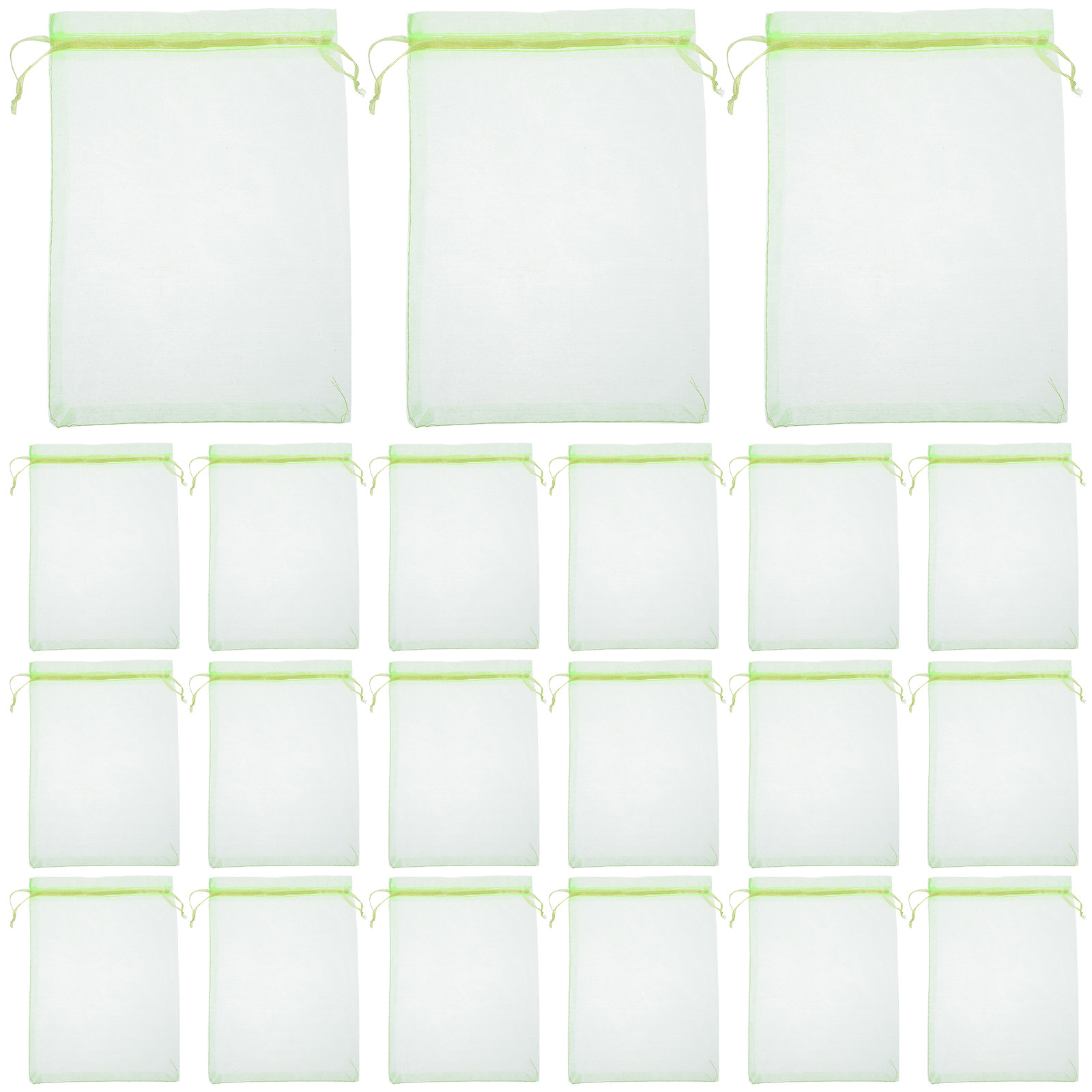 Garden Netting Cover - 30 stuks fruitnetzakken met trekkoord, tuinnetbescherming