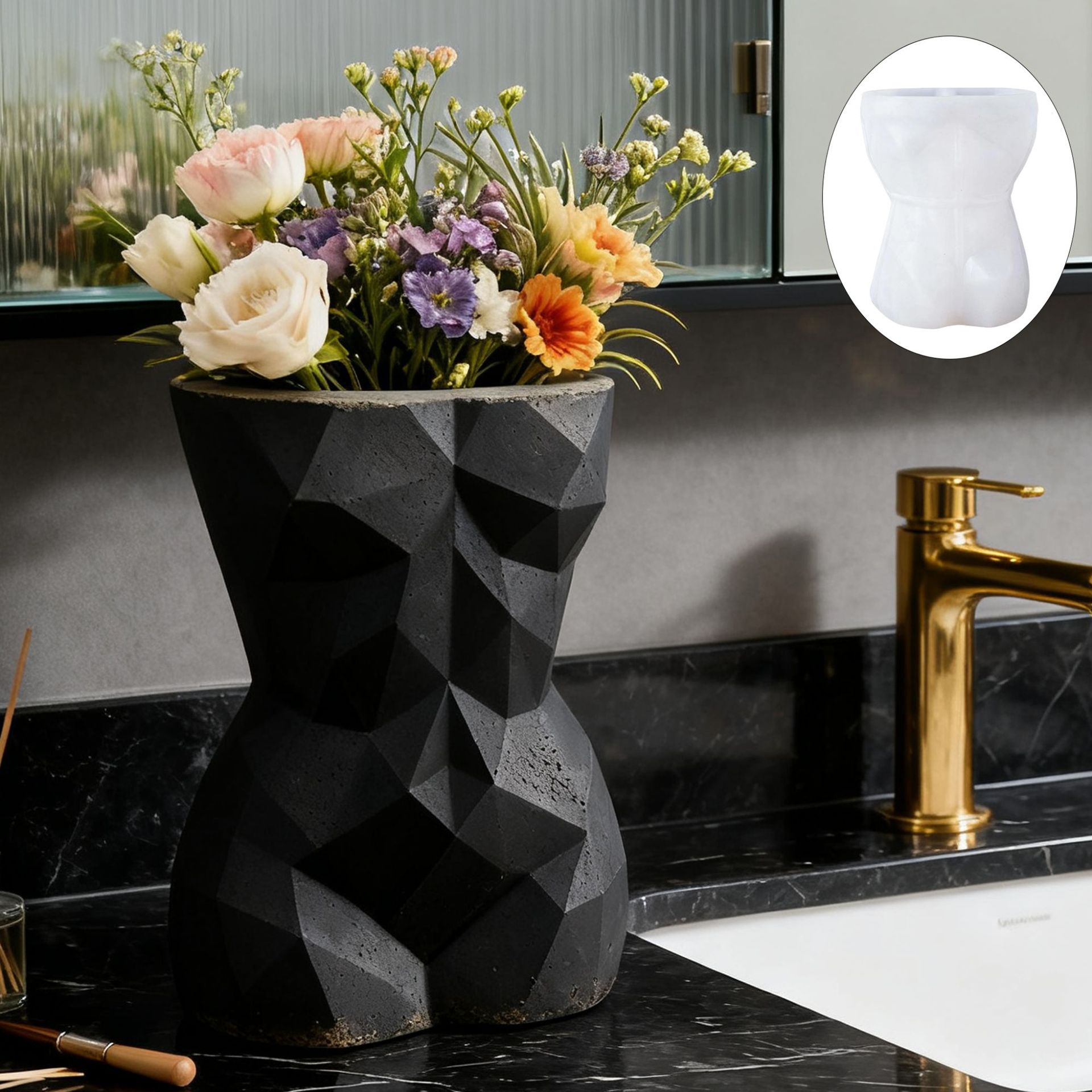 Gardening Tools Women - 3D geometrische vrouwelijk lichaam bloempot siliconen