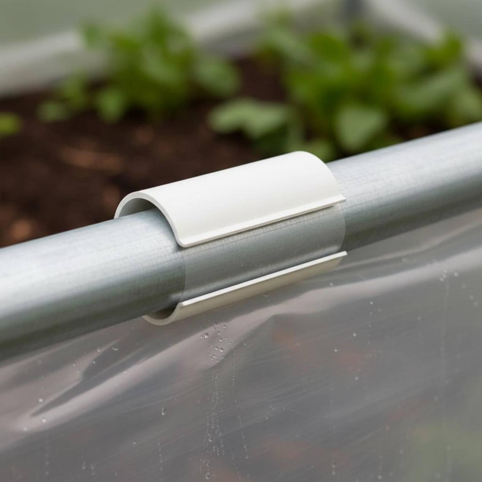 Garden Netting Cover - Pvc-kasclip Flexibele buisclip Plantenafdekkinghouder Tuinnetbevestiging voor