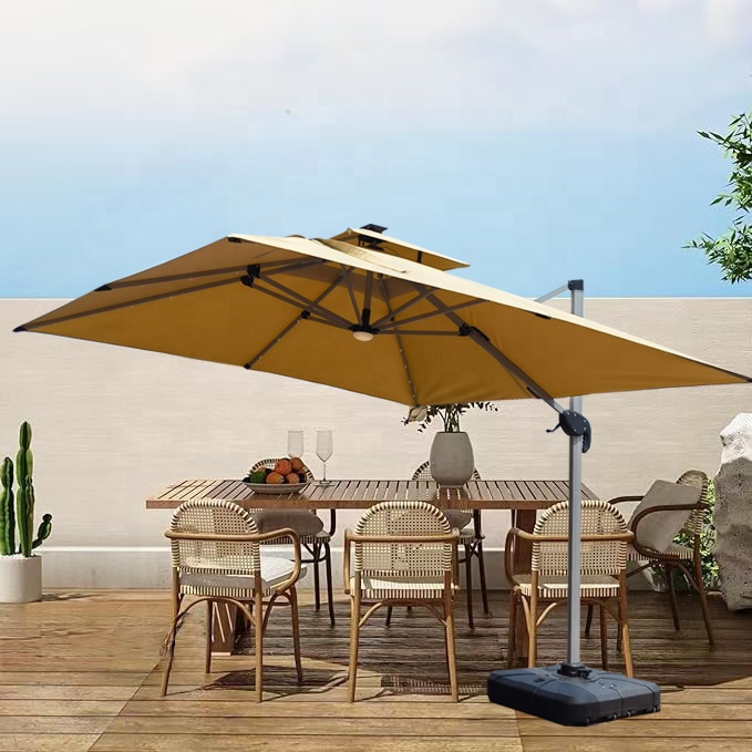 Gardening Tools Logo - Grote Cantilever Parasol 3x3m met aangepast