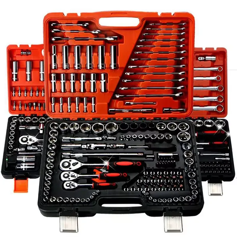 Gardening Tools Logo - Autoreparatiegereedschapset met ratelhandvat, Duits design, 108-delig/141-delig,