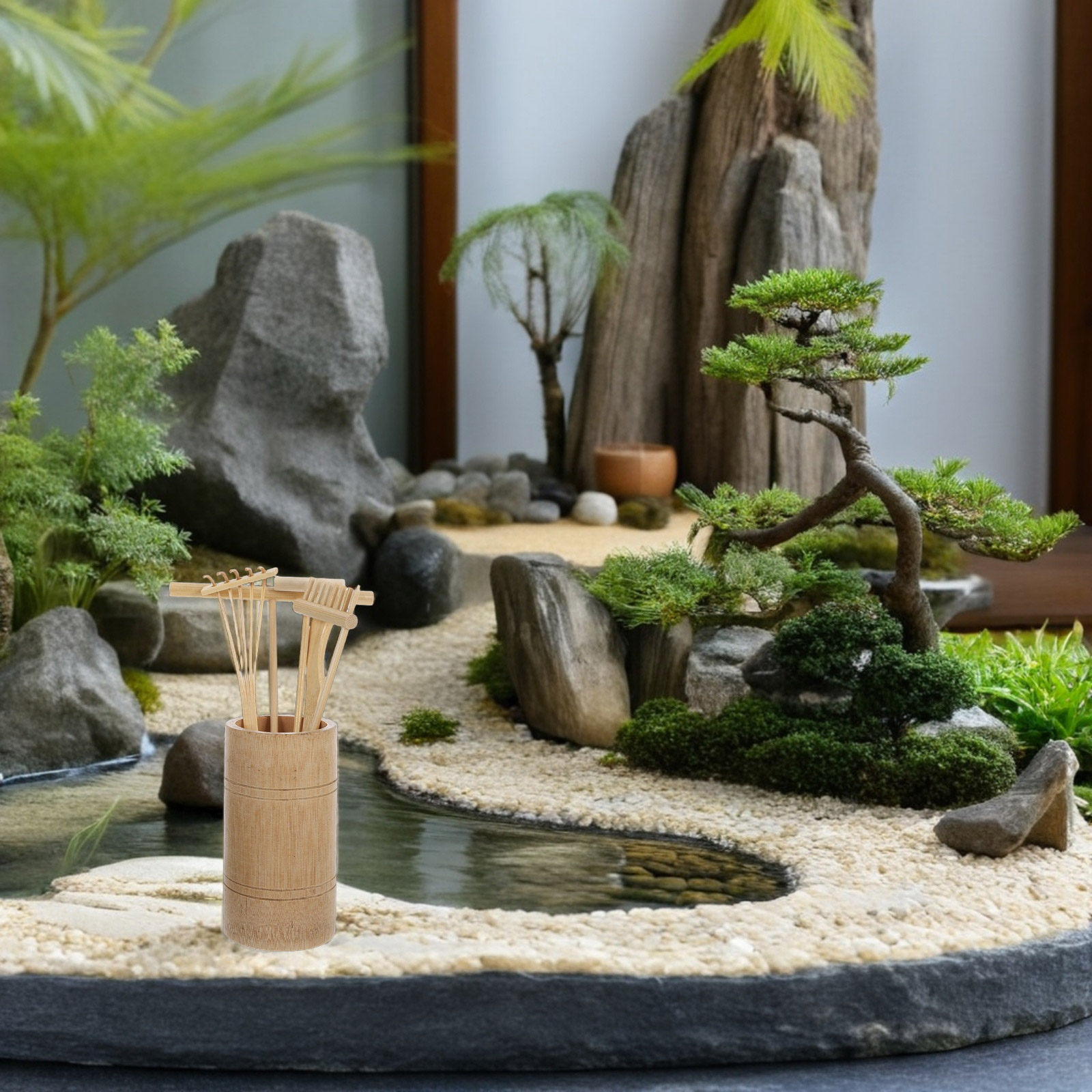 Gardening Tools And Accessories - 1 Set Zen Zandtuin Hark Kit
