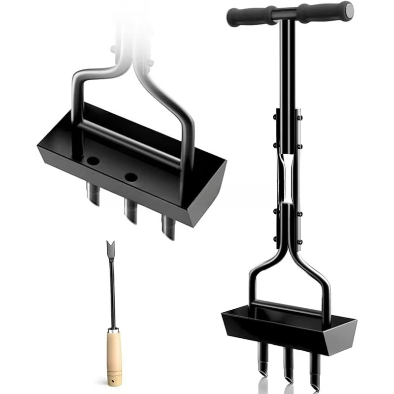 Gardening Yard Tools - Handmatige gazonbeluchter, kernbeluchter, gazonbeluchter met grondkernopvangbak