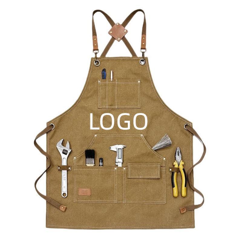 Gardening Tools Logo - Canvas schort met meerdere zakken Vakman