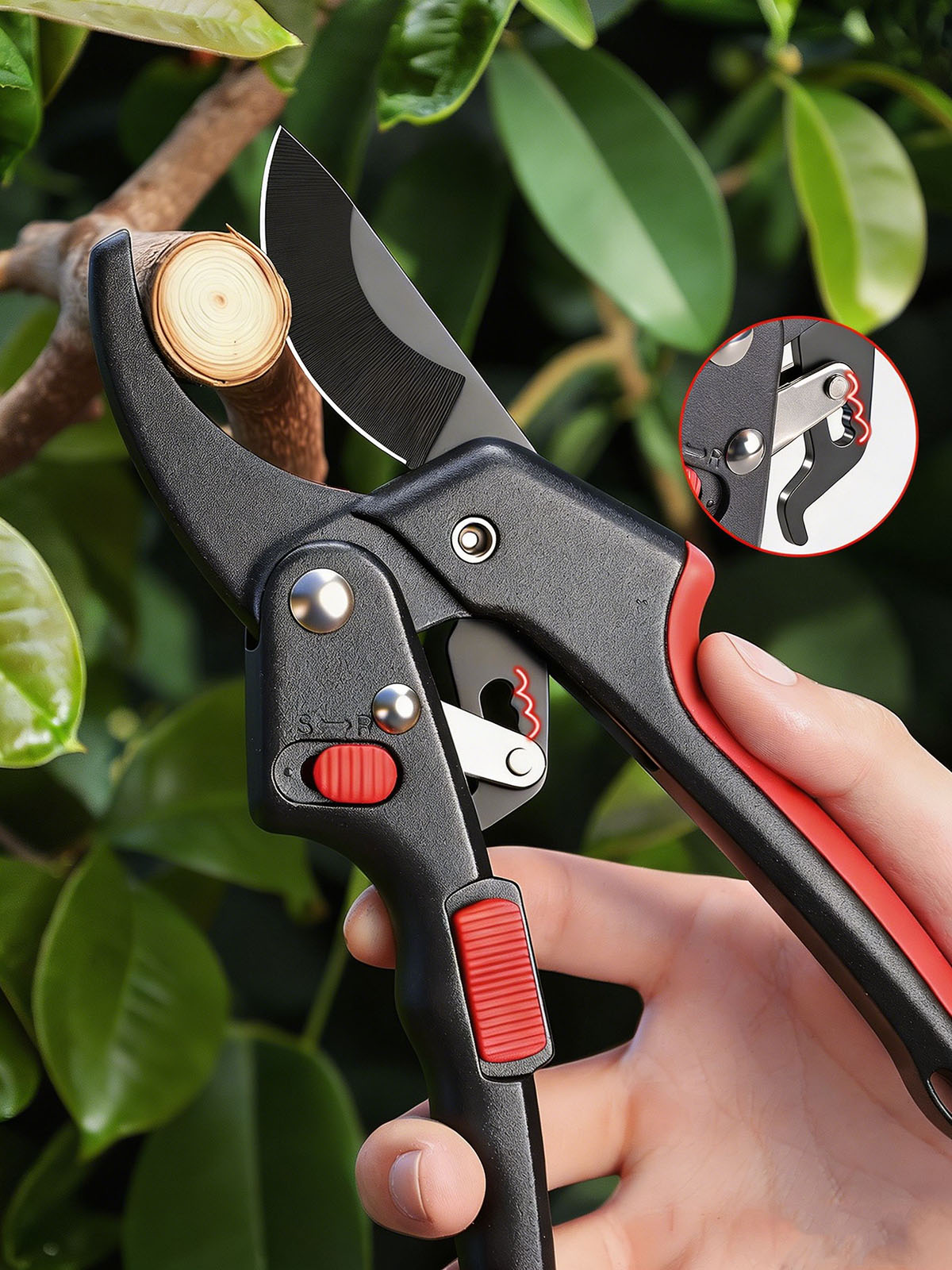 Gardening Tools Japanese - Zware Ratel-snoeischaar Tuinbladknipper Takkenknipper Arbeidsbesparende Fruitboom-snoeischaar