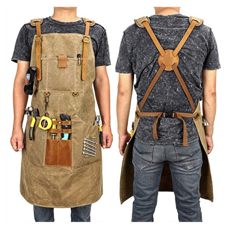 Gardening Tools Logo - Mannen Canvas Schort Multifunctionele Pocket Tool