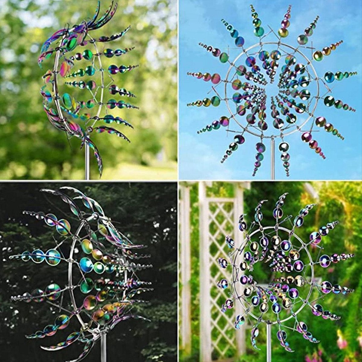 Gardening Hand Tools B&Q - KSOL Magische metalen windspinner, ornamentspinners, windmolen