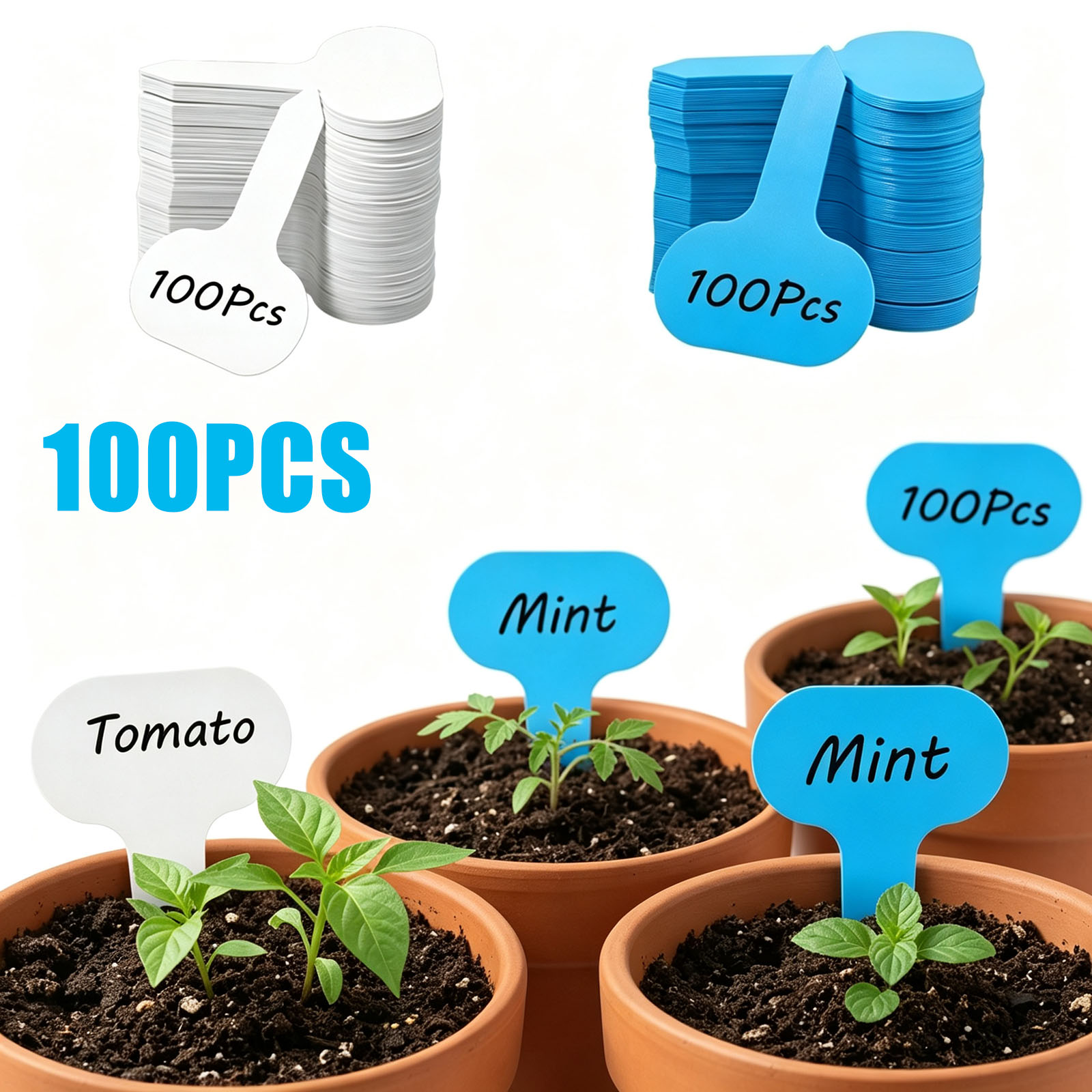 Plant Label Tags - 100PCS lant Labels Tuin Marker Groenteteelt