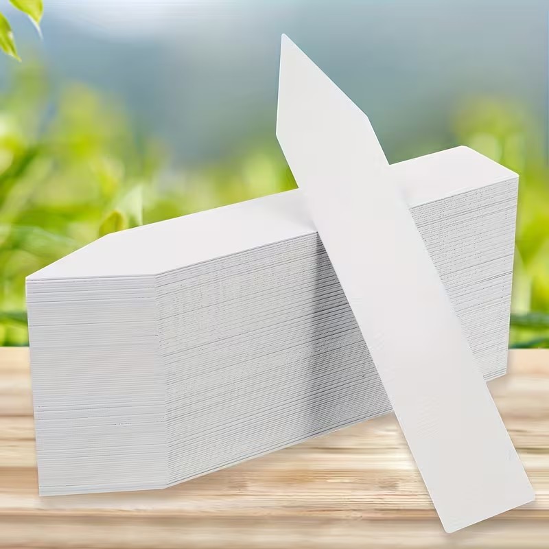 Plant Label Tags - 100 stuks witte waterdichte plantenlabels –