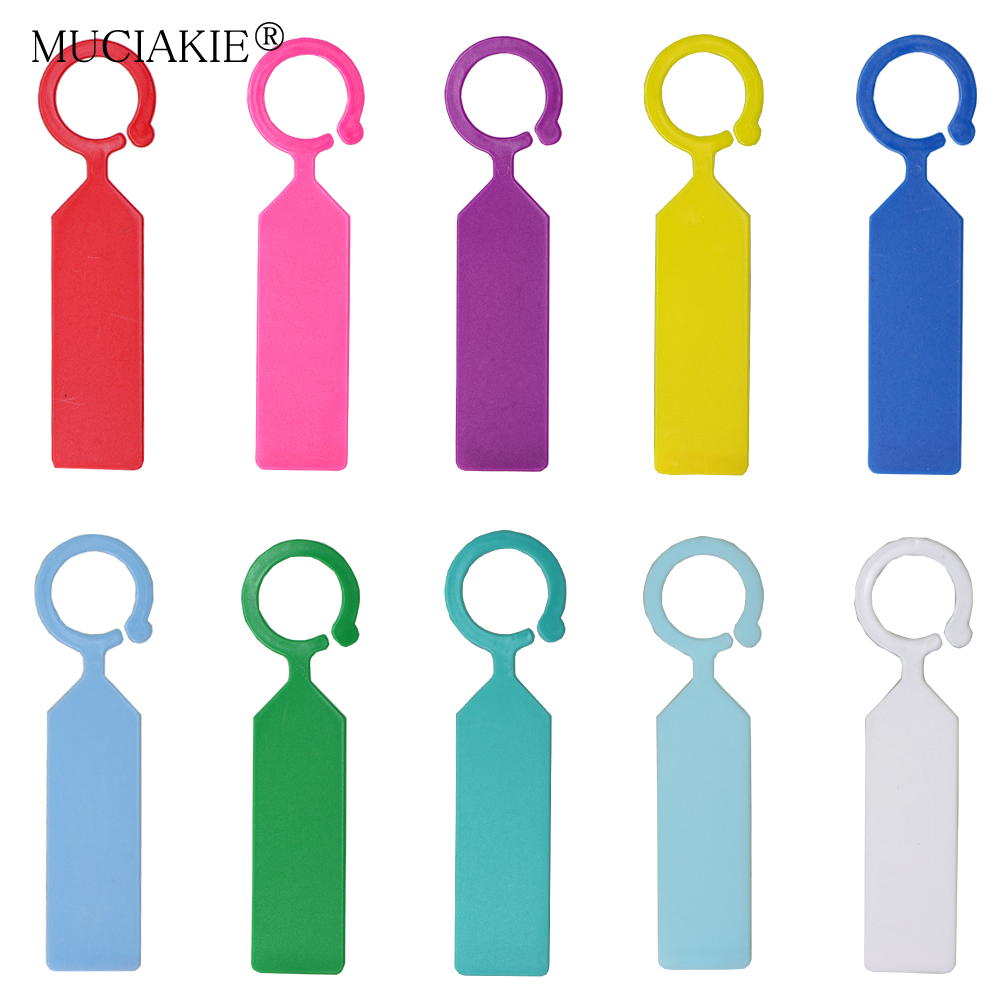 Plant Label Tags - Muciakie 50 Stuks Ring Plastic Opknoping