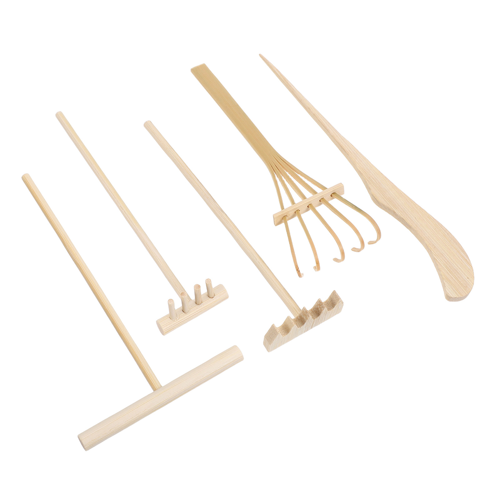Gardening Tools And Accessories - 5 Stuks Mini Bamboe Zen Tuin