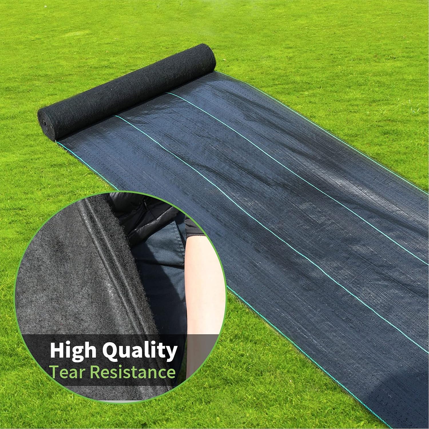 Garden Netting Cover - Zware onkruidbarrièrestof, geweven onkruiddoek, fruittuin grondafdekking