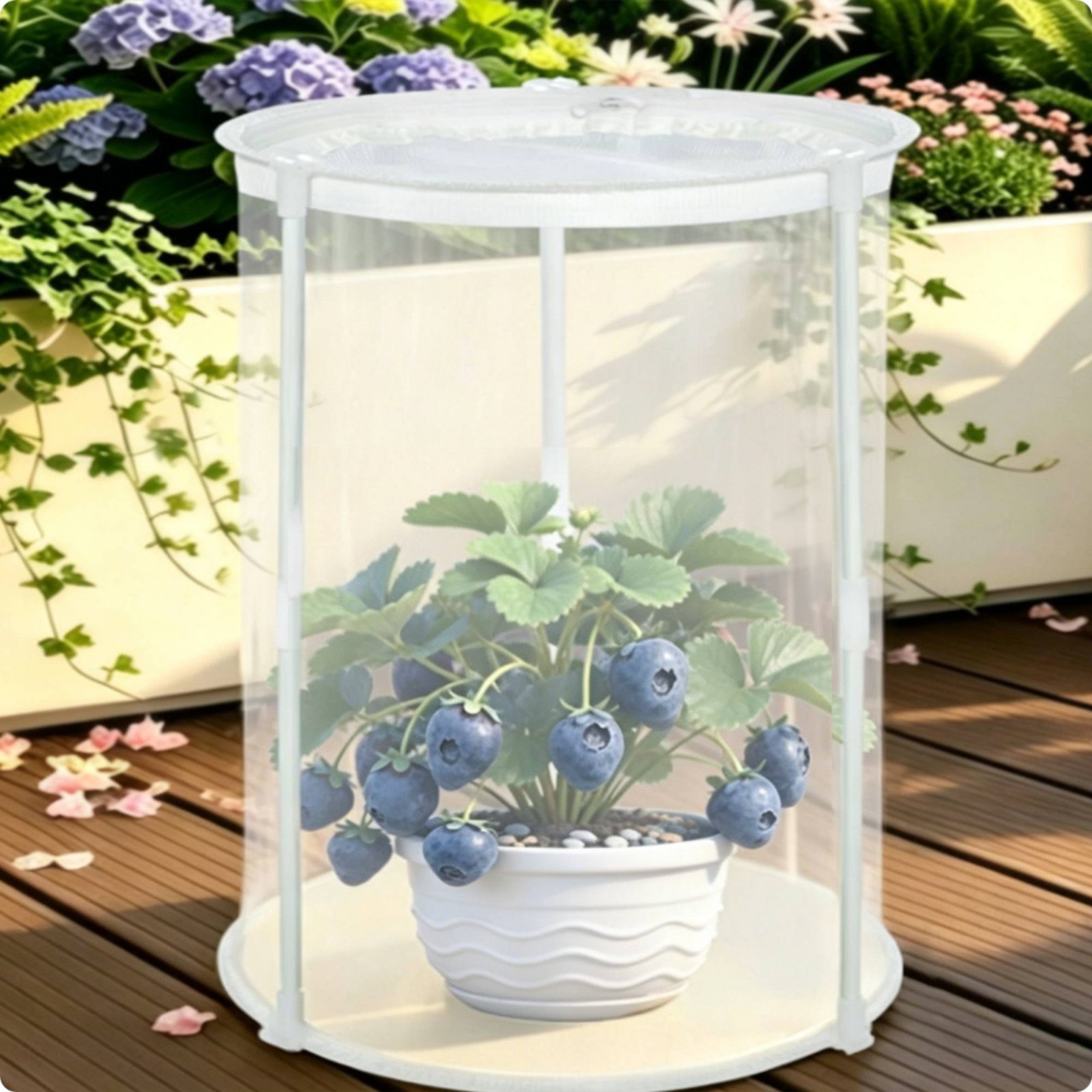 Garden Netting Cover - Uitbreidbare plantenkap, draagbare uitbreidbare plantenomkasting, tuinnet,