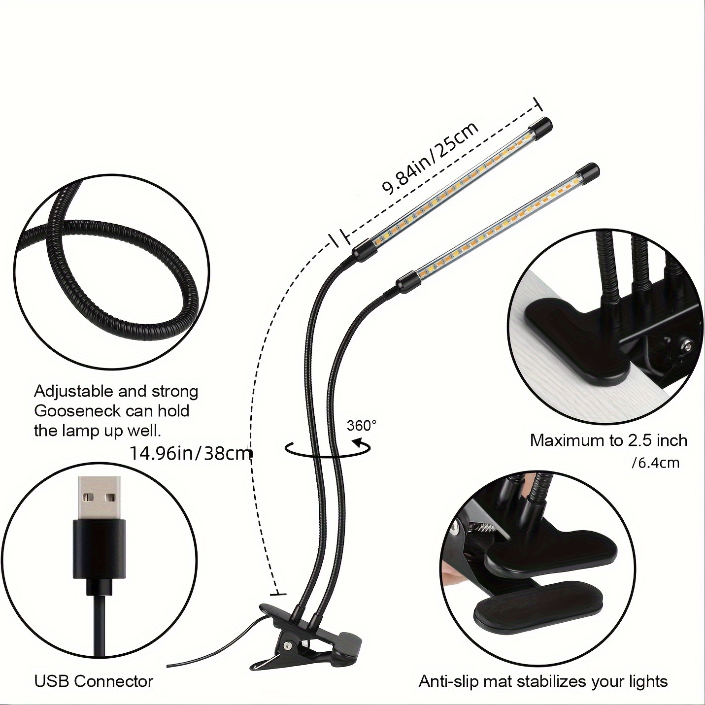 Kamerplant Kweeklamp, Clip Op  - Led Grow Light recensie en prijs