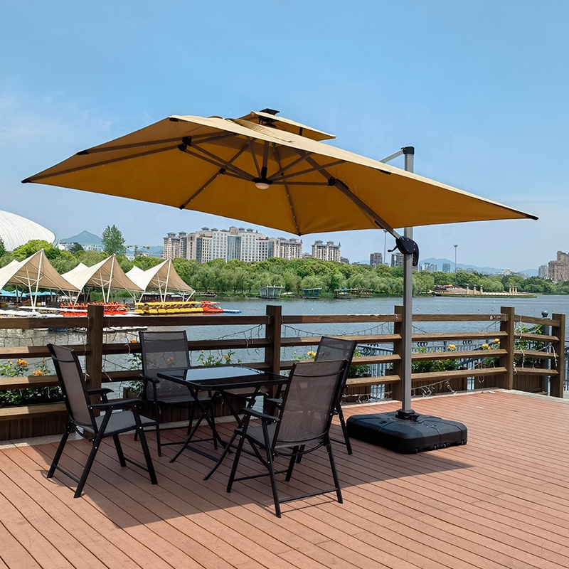 Grote Cantilever Parasol 3x3m  - Gardening Tools Logo recensie en prijs
