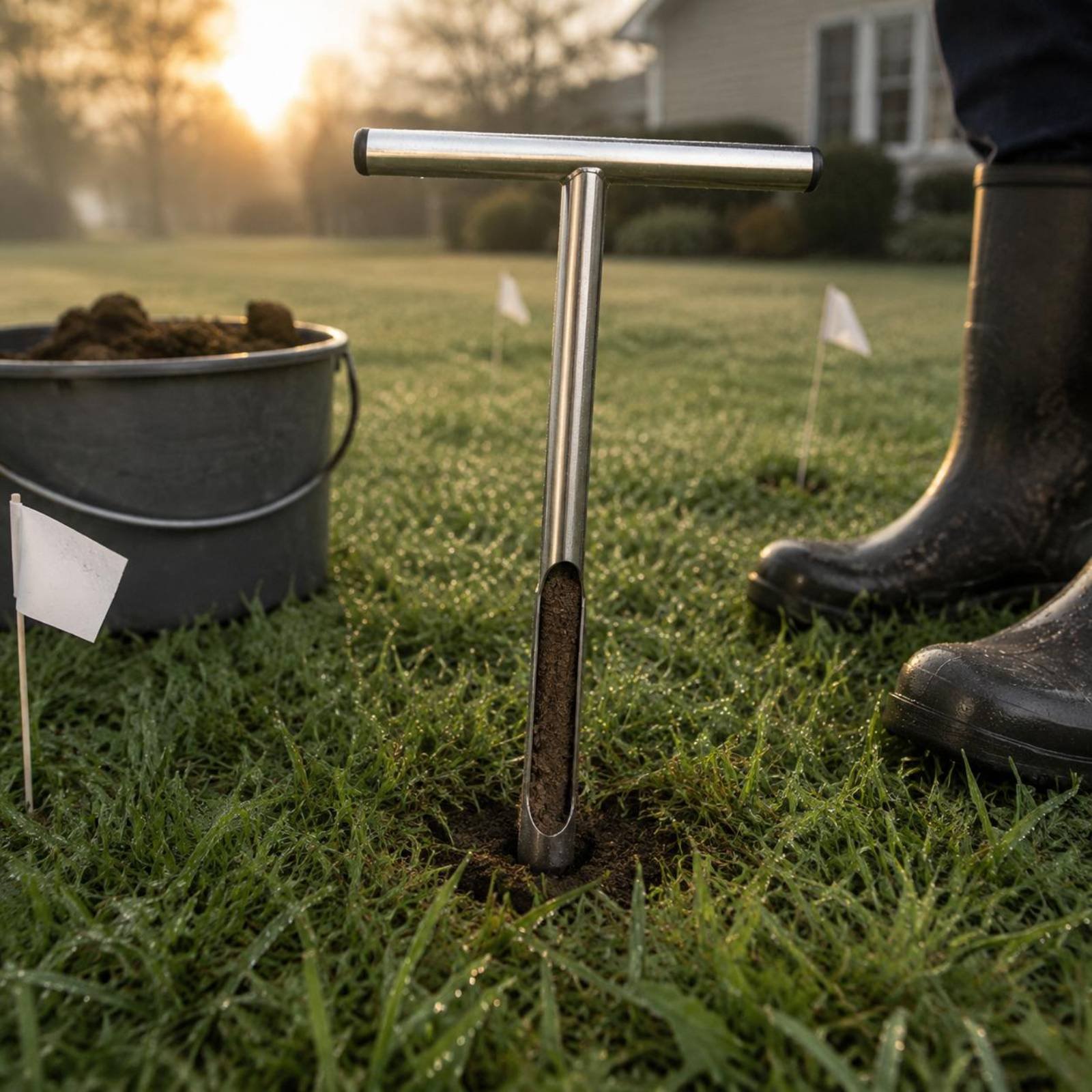 Roestvrijstalen bodemmonsterne - Gardening Tools Long Handle recensie en prijs