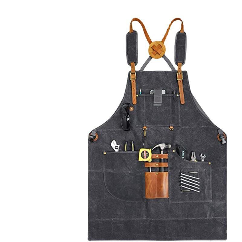 Mannen Canvas Schort Multifunc - Gardening Tools Logo recensie en prijs