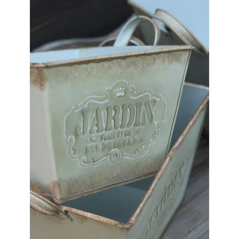 Vintage pastorale tinnen Engel - Gardening Tools English recensie en prijs