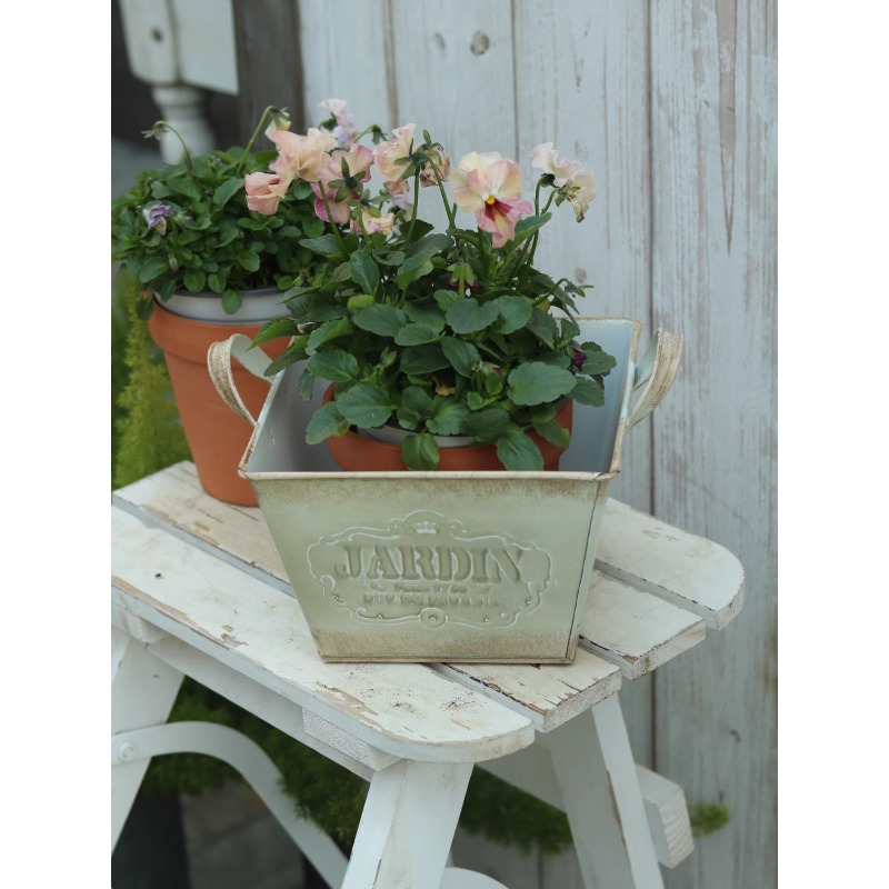 Vintage pastorale tinnen Engel - Gardening Tools English recensie en prijs