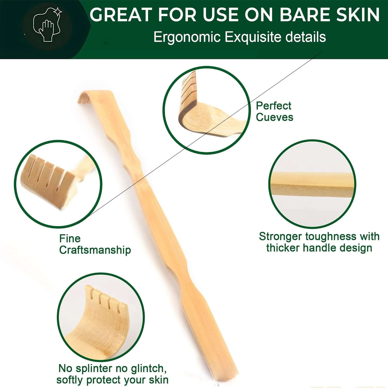 Bamboe rugkrabber – Natuurlijk - Gardening Tools Long Handle recensie en prijs