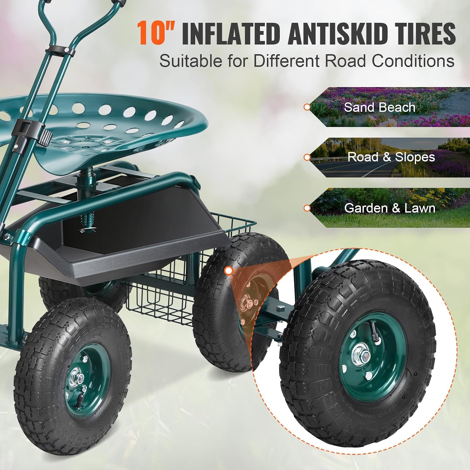 Tuinwagen met wielen en werkzi - Gardening Yard Tools recensie en prijs