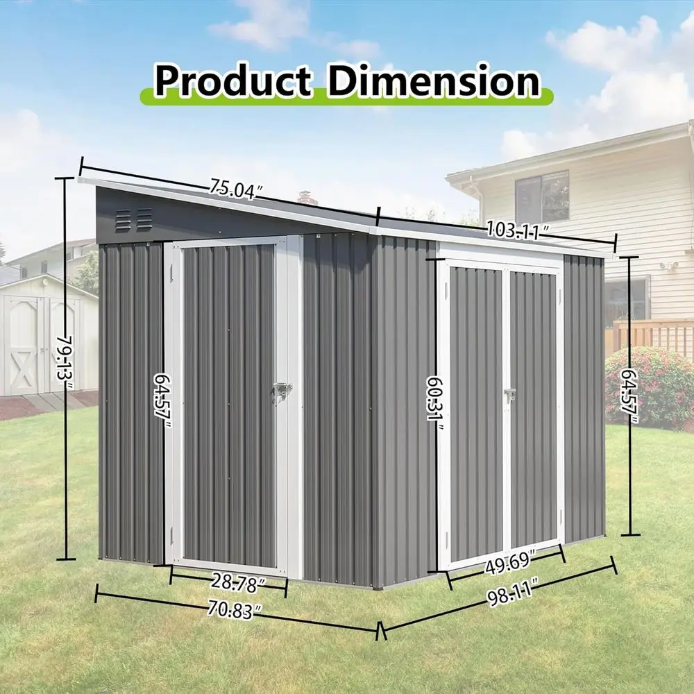 8ft x 6ft Metalen Buitenbergin - Gardening Tools In recensie en prijs