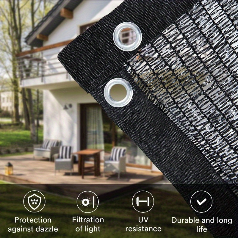 2-15m Zwart Zonnescherm Netto  - Garden Netting Cover recensie en prijs